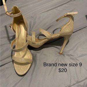 High heeled shoes